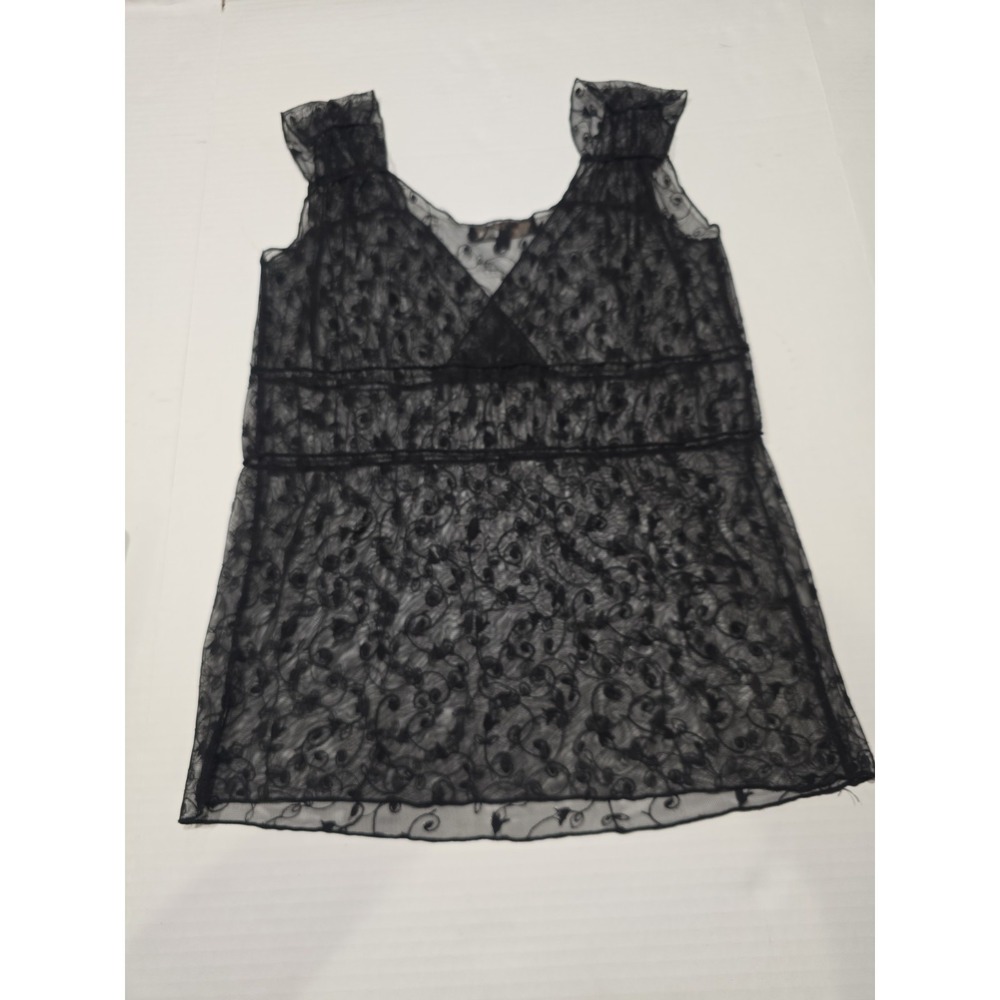 Lily Lace Black Tank Top Small Womens‎
